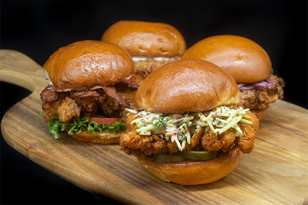 Four of our best chicken sandwiches near Barclay-Kingston, Cherry Hill, New Jersey.