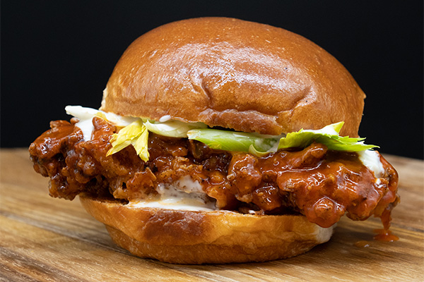 The Buffalo Chicken Sandwich, one of our best crispy chicken sandwiches near Haddonfield, NJ.