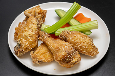 Garlic Parmesan Wings made for Barrington chicken delivery.