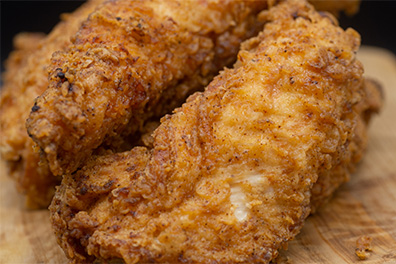 Close up view of our Chicken Strips near Collingswood, NJ.
